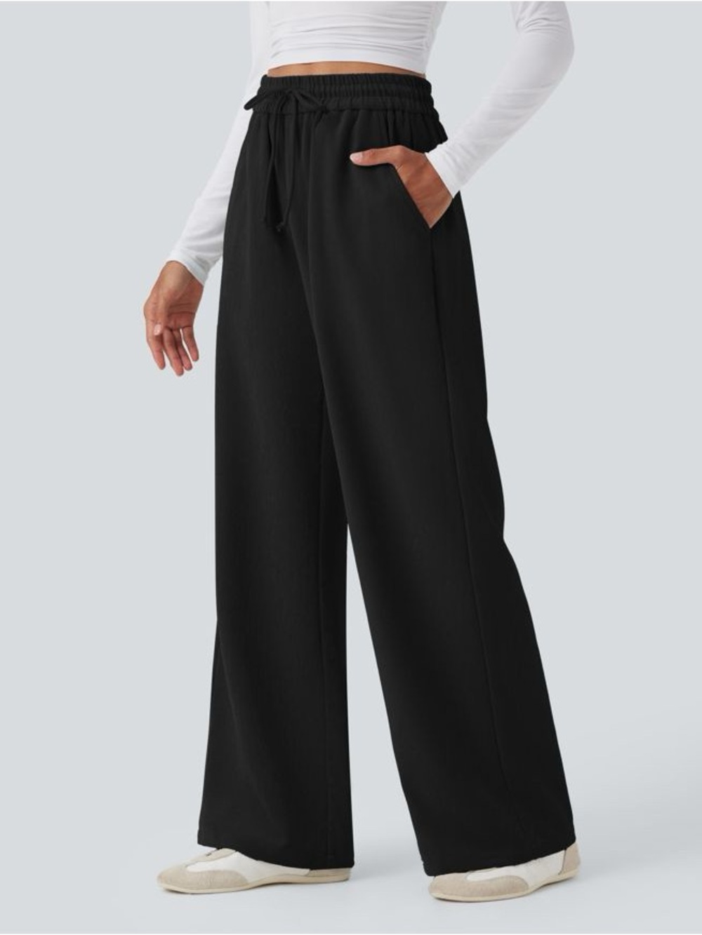 Halara Wide Leg Drawstring Pants Size Small